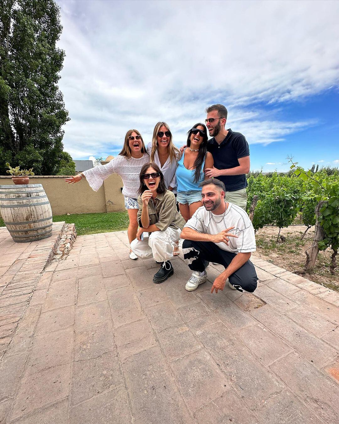 El finde de Stefi Roitman, en Mendoza, y con amigos