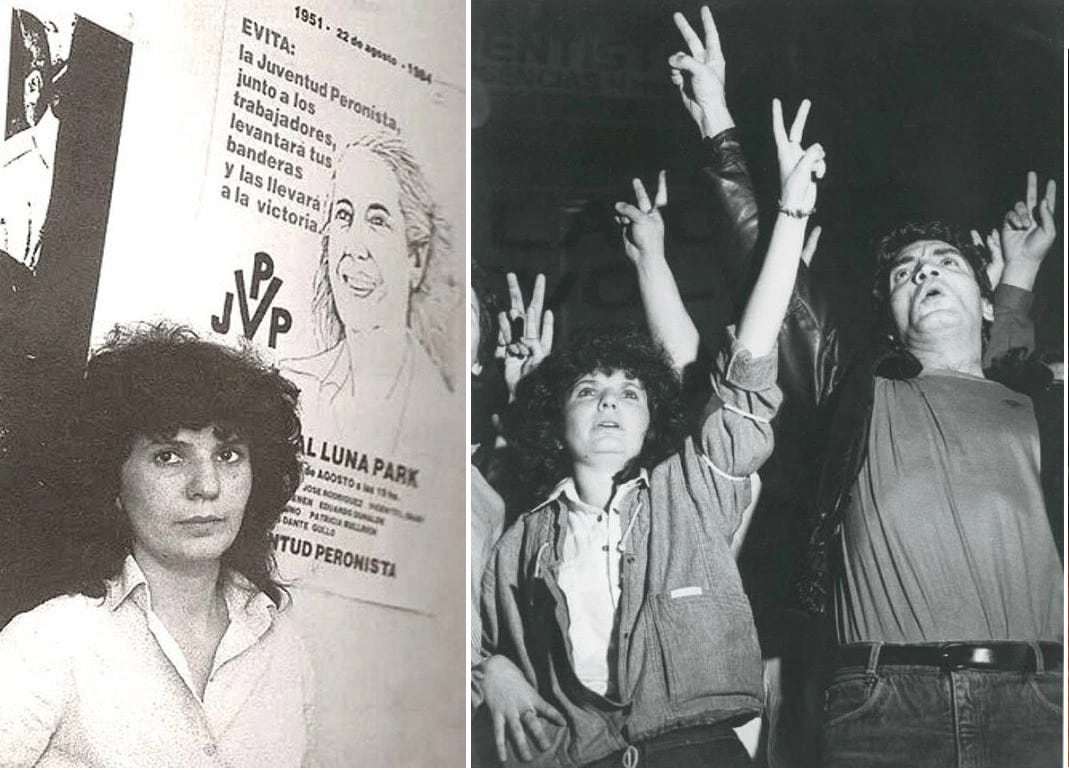 Así era Patricia Bullrich cuandoe era joven. Gentileza.