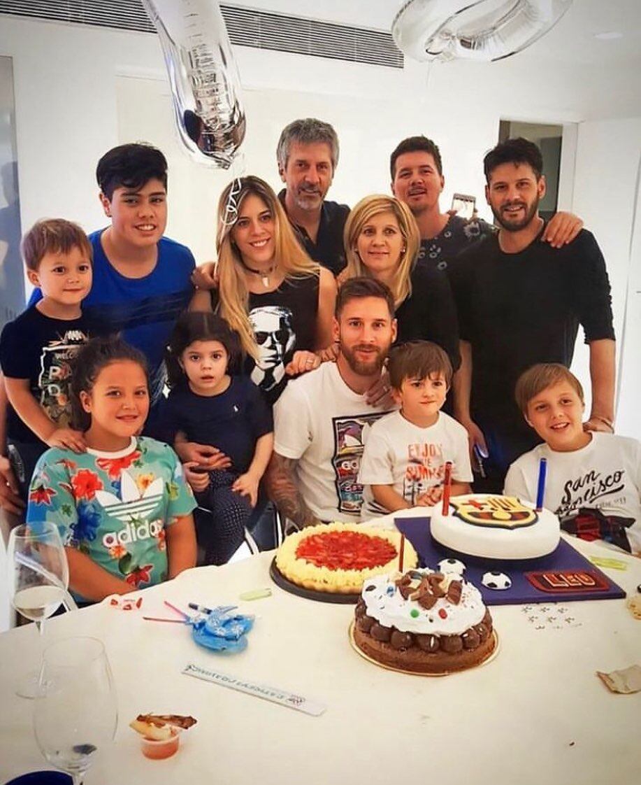 Lionel Messi y su familia