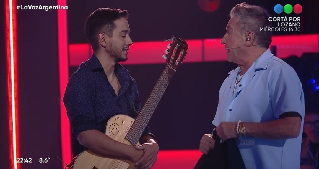 El lujanino Pablo García quedó en La Voz Argentina y eligió a Ricardo Montaner.