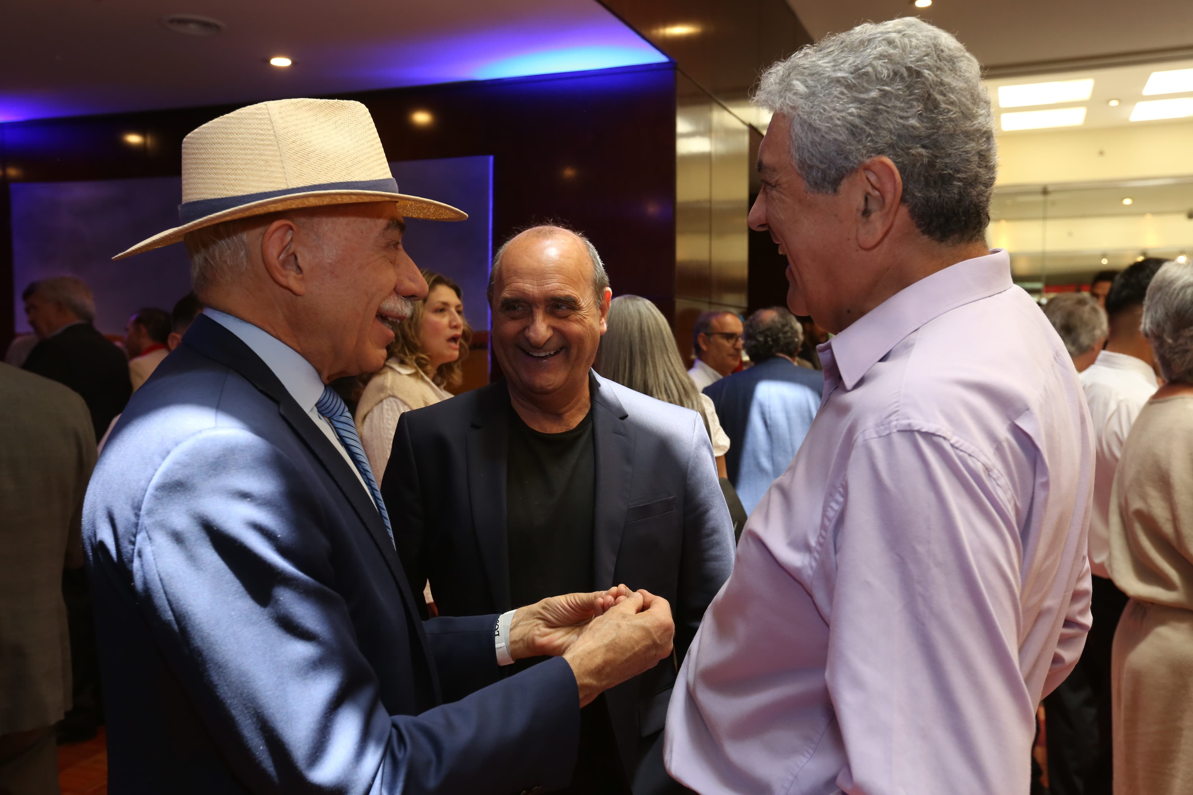 José Valerio, Sergio Bruni y Roberto Mercado. Aniversario 141° de Los Andes