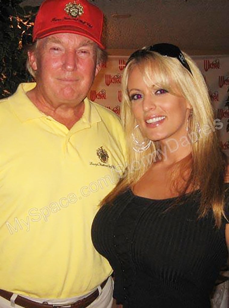 Donald Trump y Stormy Daniels.