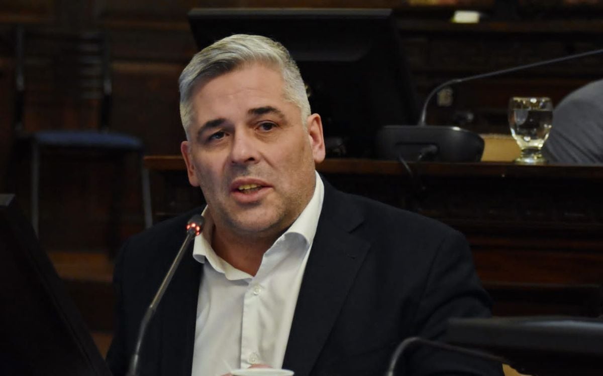 El diputado Germán Gómez, presidente del bloque peronista. Foto: Prensa Cámara de Diputados de Mendoza.