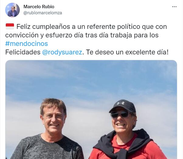 El saludo a Suárez por su cumpleaños