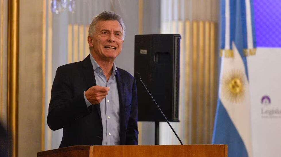 Macri durante su discurso en el encuentro de la Fundación Libertad. Foto: gentileza Infobae