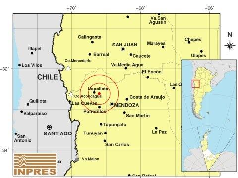 Sismo en Mendoza (01/07/24) / INPRES