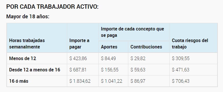 El componente del pago del sistema de trabajadores de casas particulares que integra los aportes jubilatorios pasará de $86,97 a $118, y por la obra social habrá que pagar de $1409 (de $1041,22).