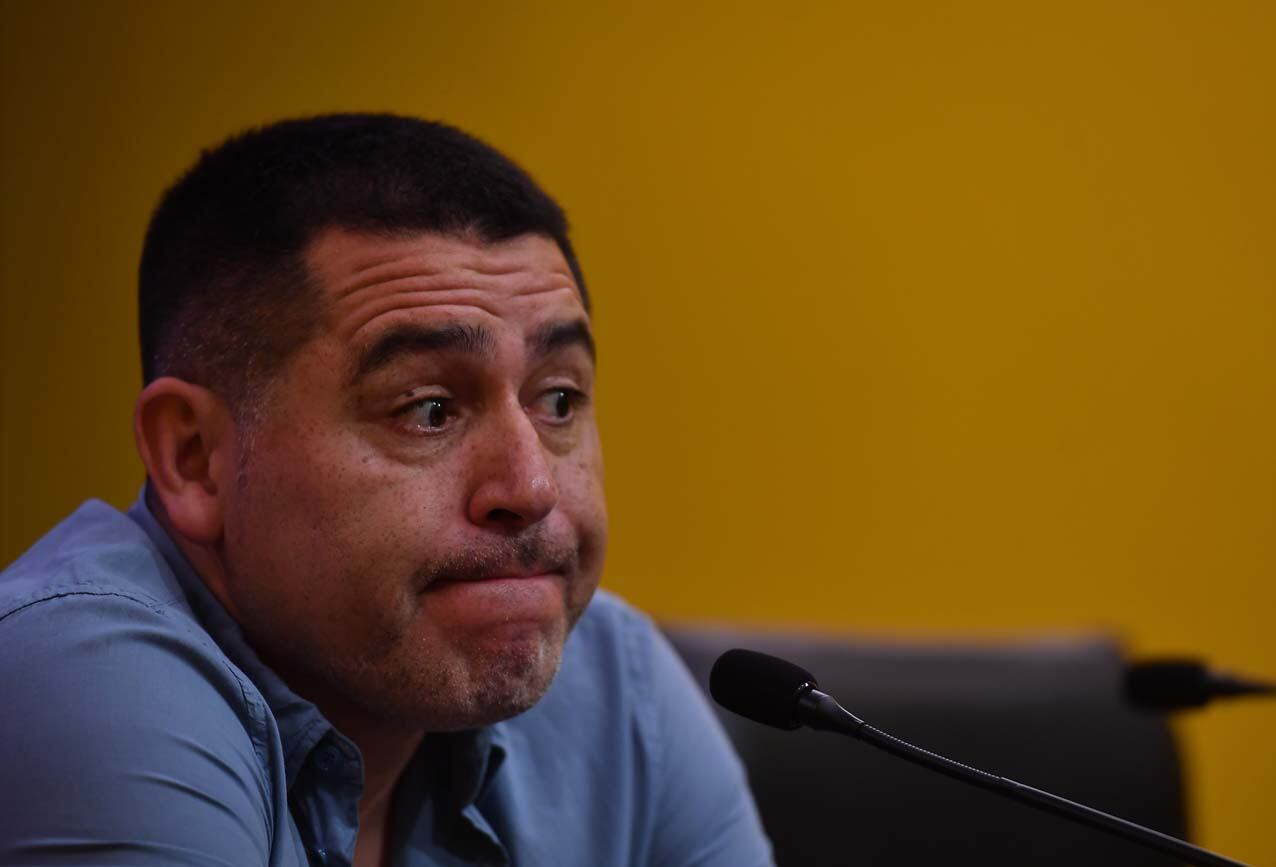 Conferencia de prensa de Juan Román Riquelme (Telam)