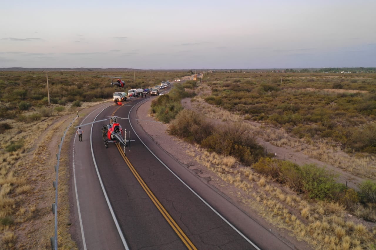 El incendio en el Valle Grande afectaron 700 hectáreas: desesperado relato de cómo se lo combatió. Foto: Ministerio de Seguridad de Mendoza.