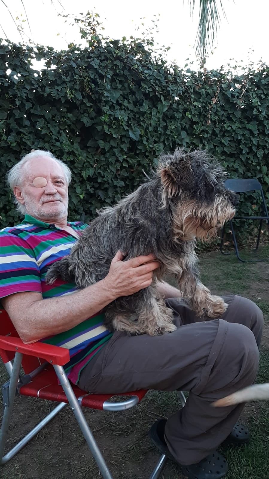 Es tuerto y usó un ojo dibujado en su parche para registrarse en Mi Argentina: “El desamparo es total”. Foto: Gentileza Pablo Feighelstein.