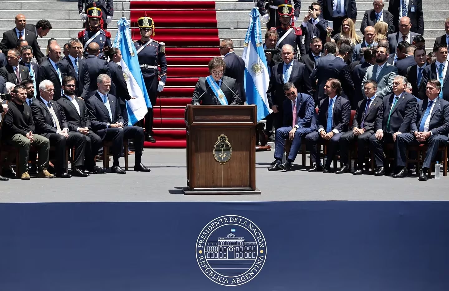 Discurso de asunción de Javier Milei. Foto: Gentileza La Voz