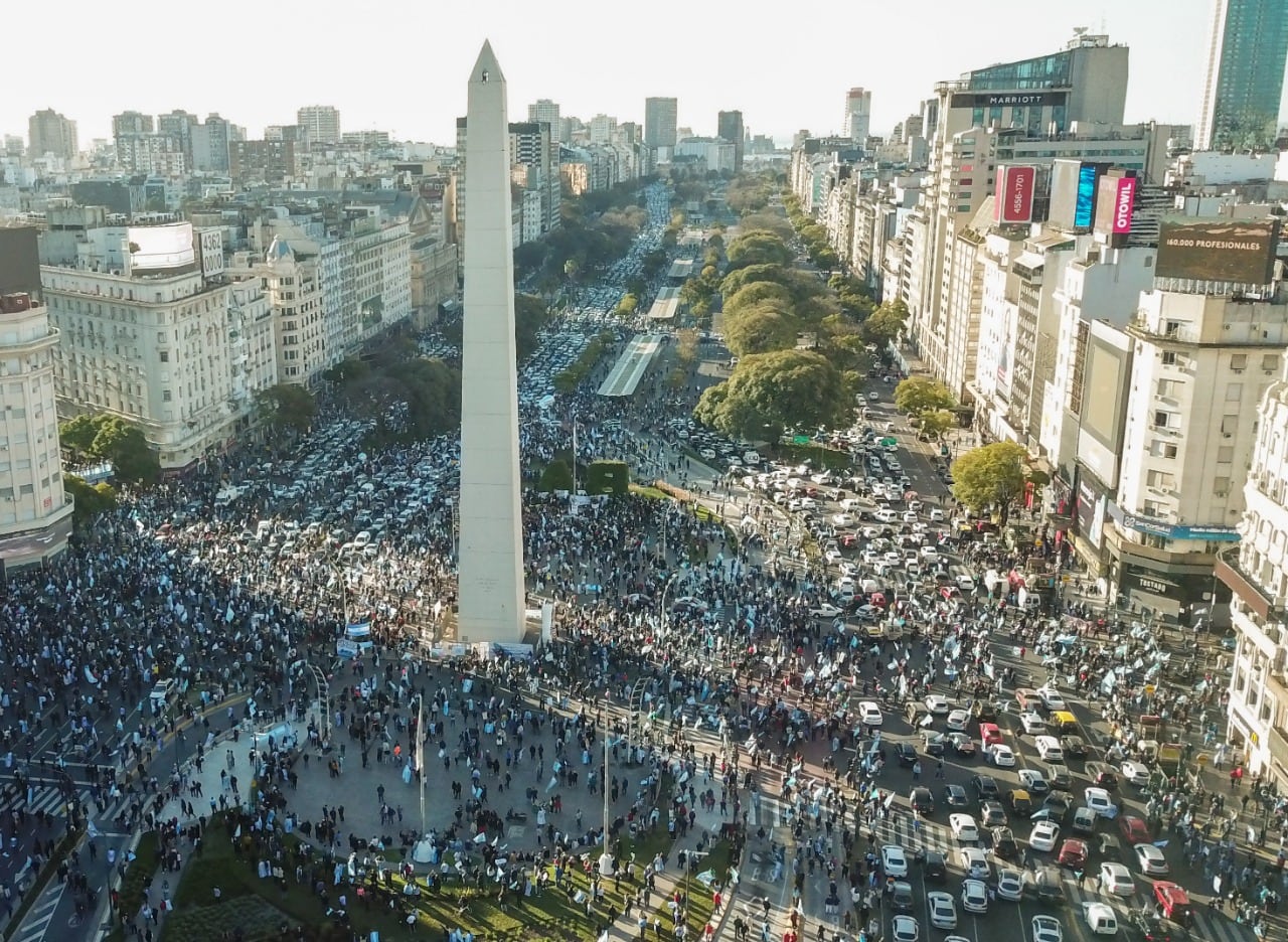 El principal reclamo fue por la reforma judicial - Clarín