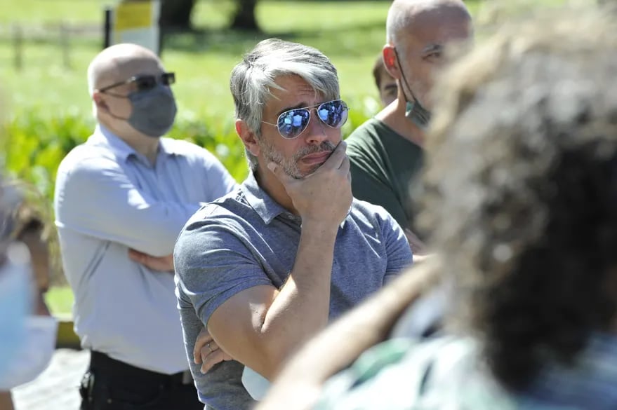 Pablo Echarri estuvo presente en la despedida de Arturo Bonin.