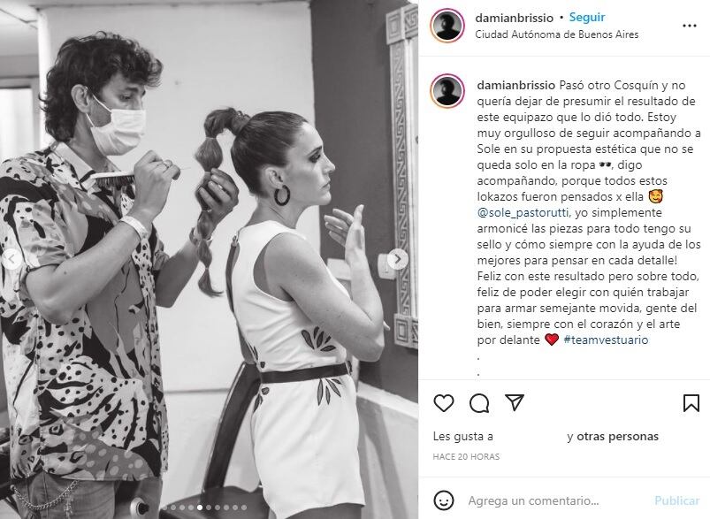 El descargo del estilista de Soledad Pastorutti sobre el look en Cosquín (Instagram) 