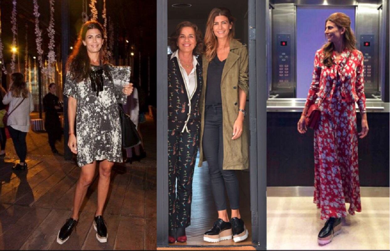 Juliana Awada con zapatos Stella McCartney 