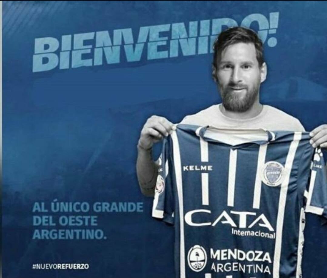 Los hinchas del Tomba sueñan con Messi.