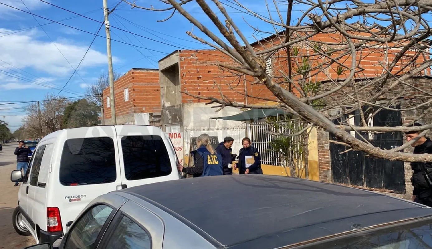 El lugar donde hallaron asesinada a Alejandra Ironici en Santa Fe (Gentileza / Aire de Santa Fe)