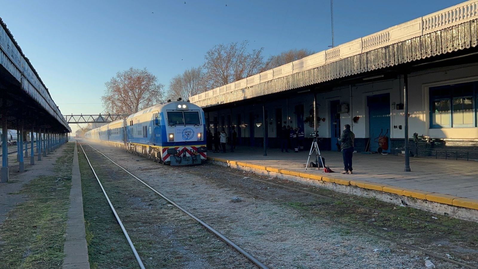 El tren de pasajeros llegó a 400 km de Mendoza: así se vivió el día de fiesta y el sueño de la vuelta. Foto: Gentileza Pablo Anglat.