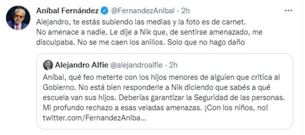 Nik, el dibujante de Gaturro, denunció amenazas por parte del ministro de Seguridad de la Nación.