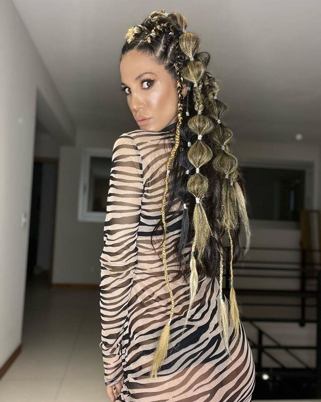 Silvina Escudero enloqueció por el animal print.