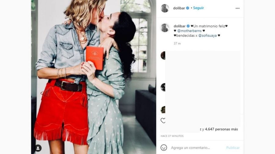 Dolores Barreiro y una foto de casamiento que generó confusión