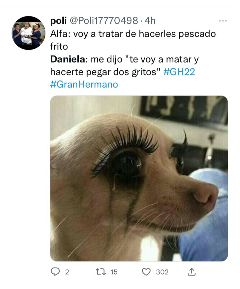 Daniela se lloró en Gran Hermano por una broma de Alfa y la hicieron meme en redes.