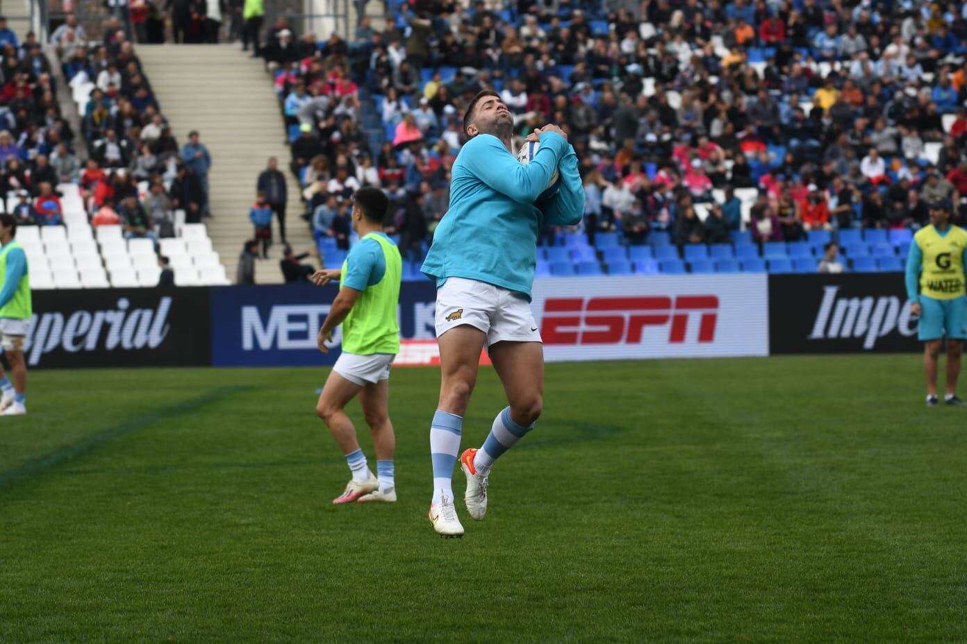 Los Pumas sintieron el calor y el amor del público mendocino. / José Gutiérrez (Los Andes).