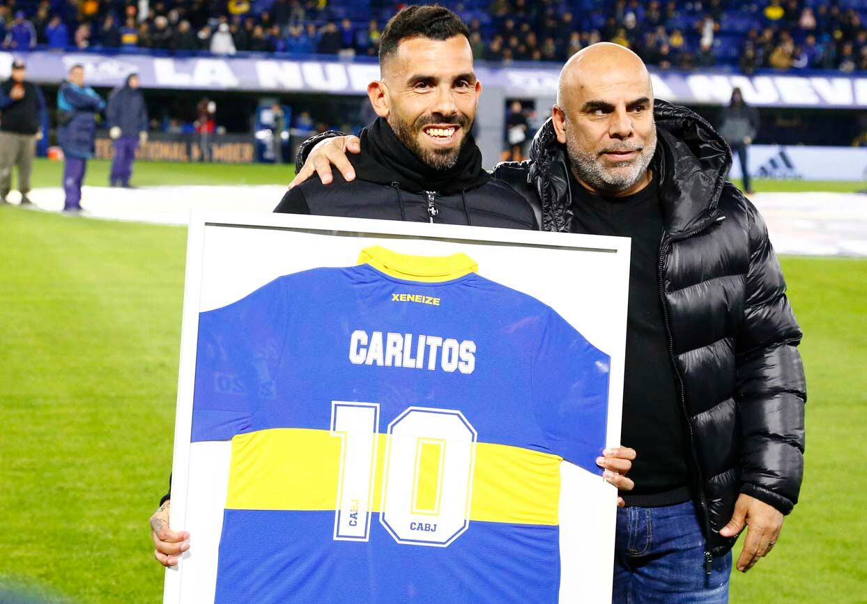 Tevez otra vez en la Bombonera.Boca vs Rosario Central (Telam)