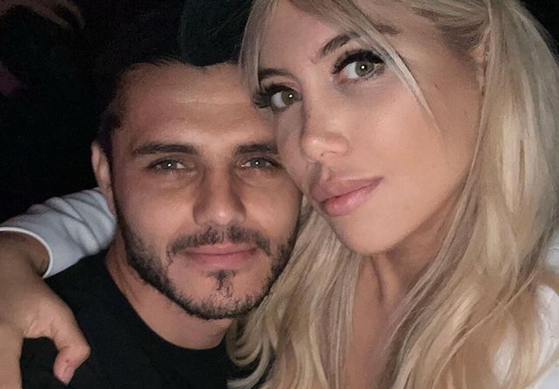 Wanda Nara y Mauro Icardi. (Instagram)