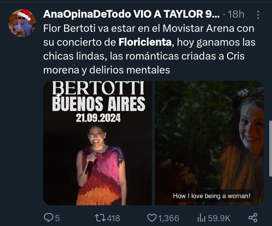 La reacción de los fanáticos de Floricienta. / X