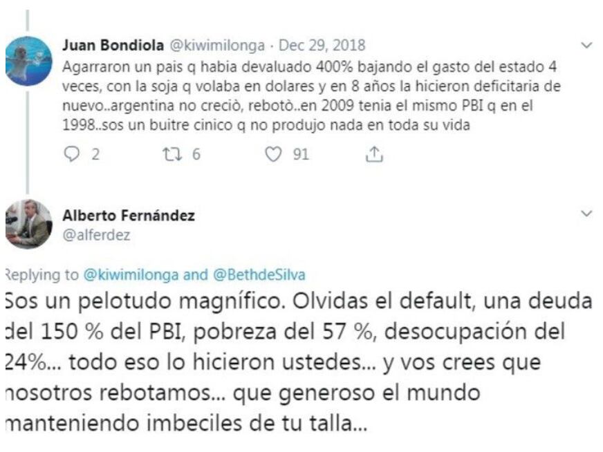 En el pasado, el presidente contestaba con insultos y denigraciones.