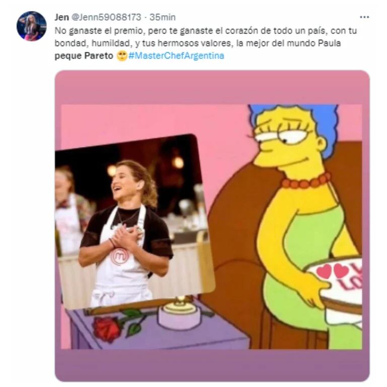 La Peque Pareto renunció a "Masterchef Celebrity 3" y despertó tristeza en los usuarios de las redes.