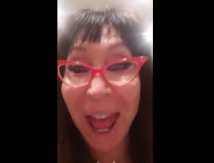 Moria Casán. captura video historia de Instagram.