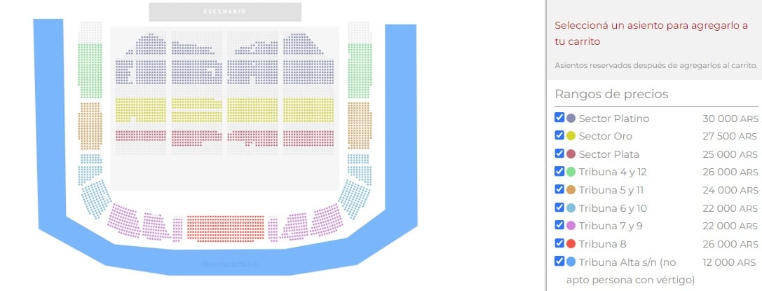 Precios de las entradas para Ricardo Arjona en Mendoza 2023