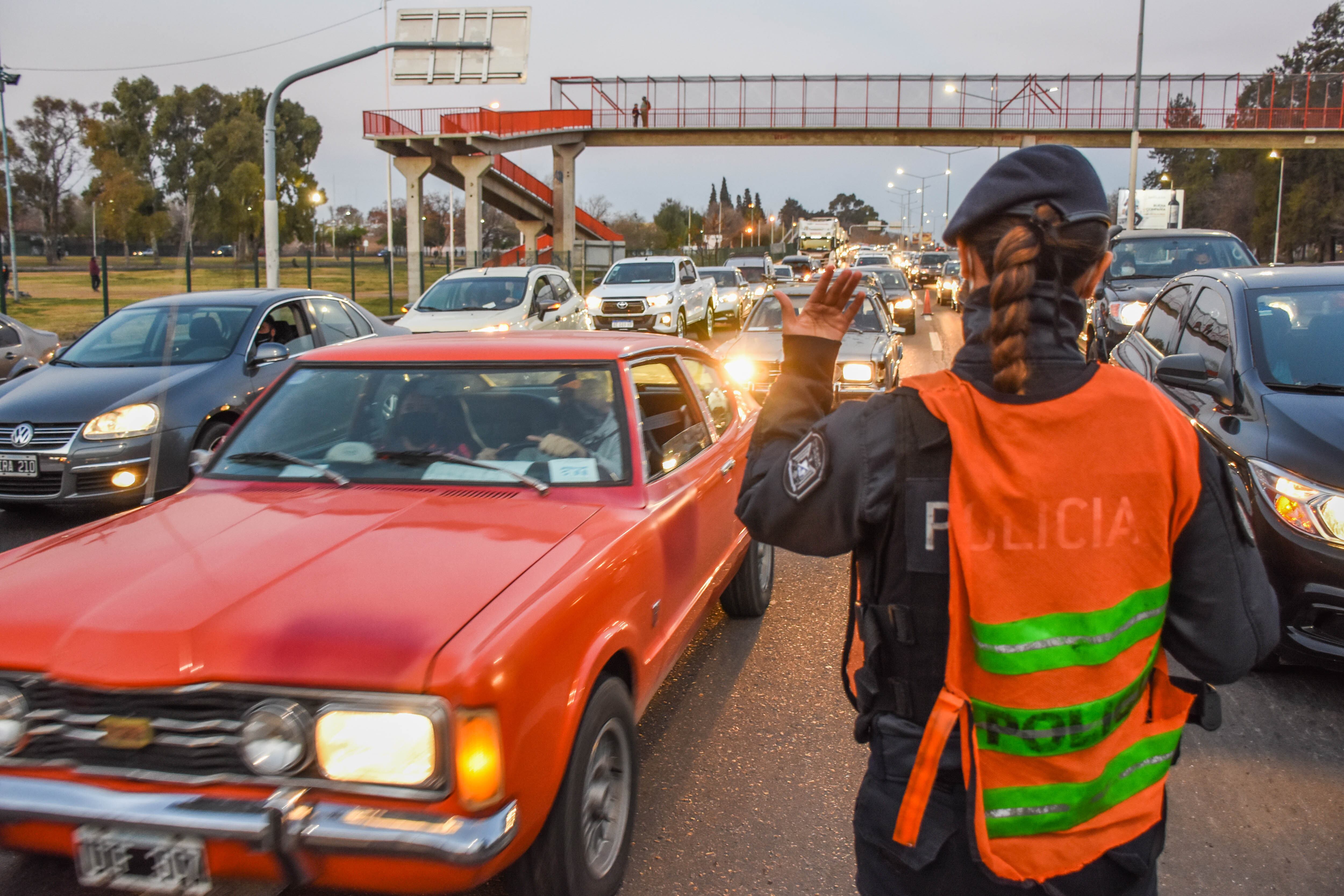 El movimiento en las rutas muestra la alta movilidad de personas.