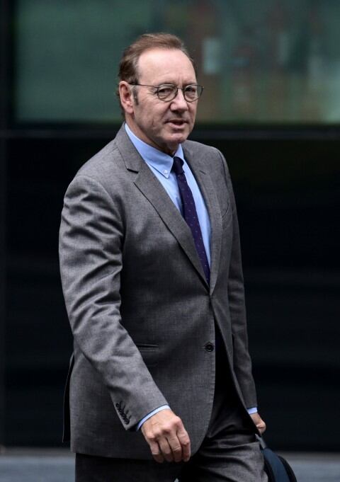 Kevin Spacey durante el juicio. Foto: Twitter.