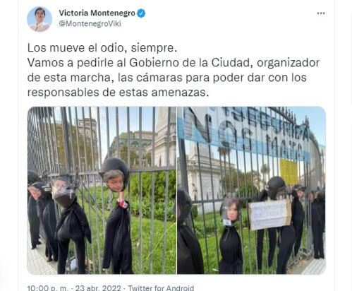 Dirigentes del Frente de Todos condenaron la representación del ahorcamiento de dirigentes del gobierno durante el 'tractorazo'.