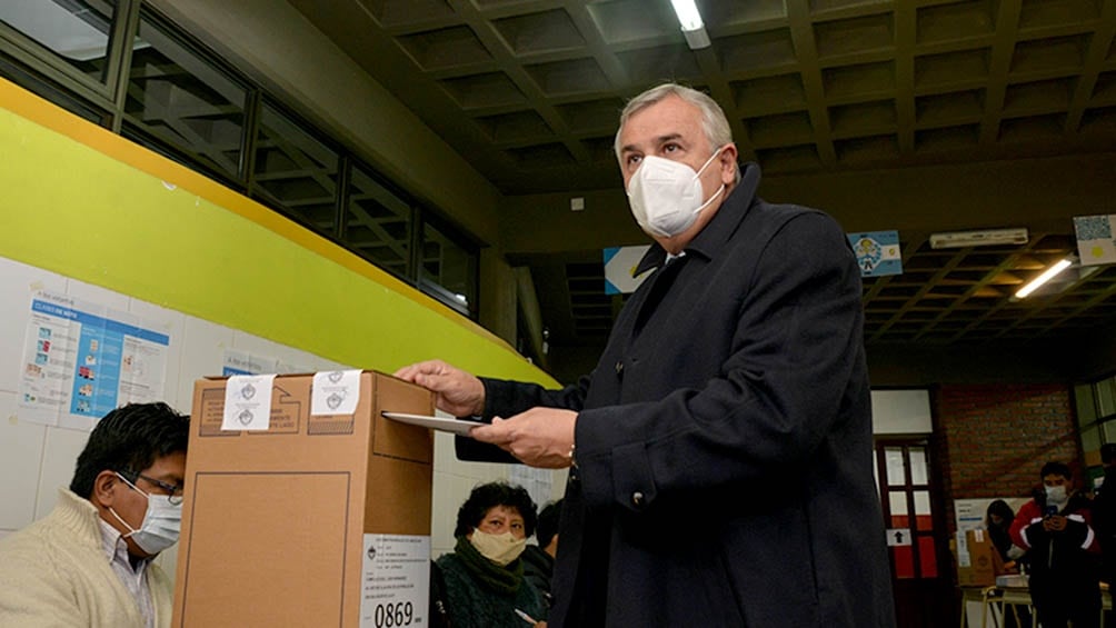 El gobernador Gerardo Morales votó esta mañana en Jujuy - 