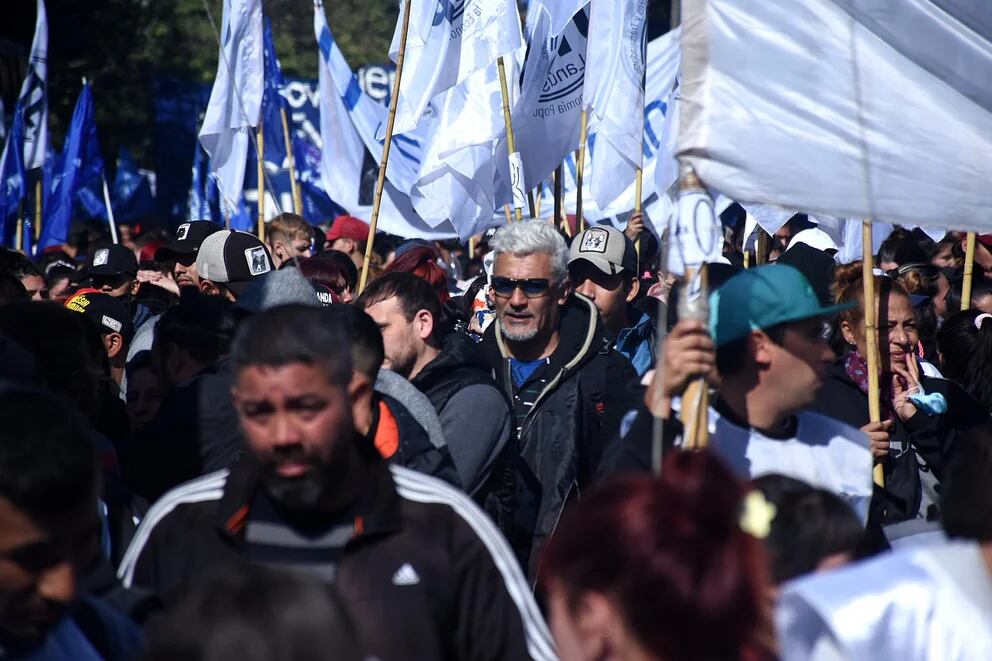 Las organizaciones se movilizaban en el centro porteño.