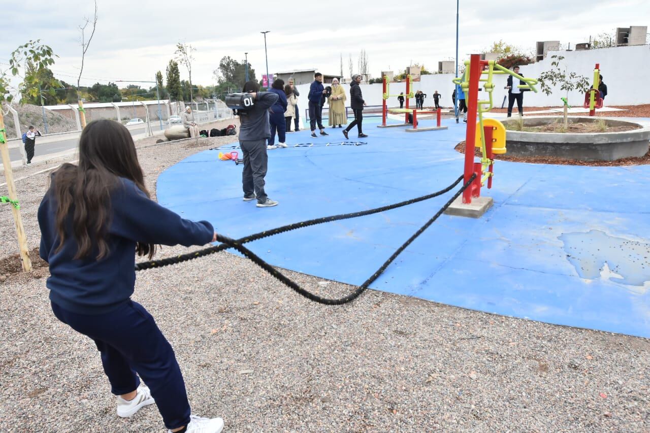 Godoy Cruz cuenta con tres nuevas plazas para los vecinos. Foto: Municipalidad de Godoy Cruz.