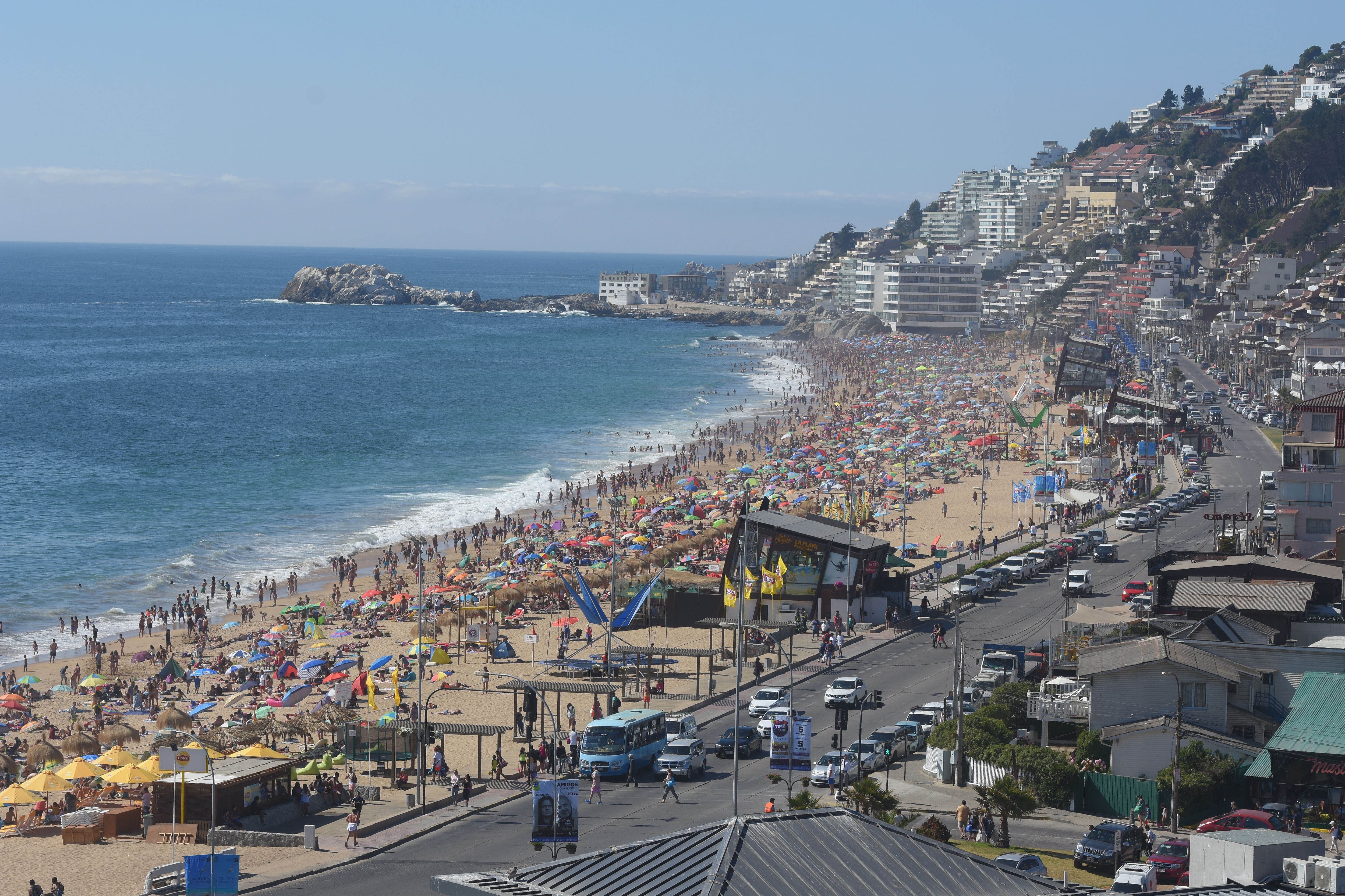 Vacaciones en Viña del Mar, Chile, una postal que deberá seguir en espera ante las restricciones del gobierno trasandino. / Claudio Gutiérrez 