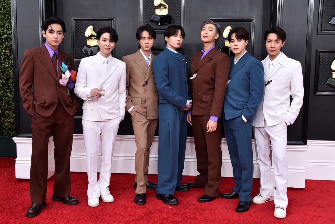 BTS estuvo presente en los Grammy 2022 (Jordan Strauss)