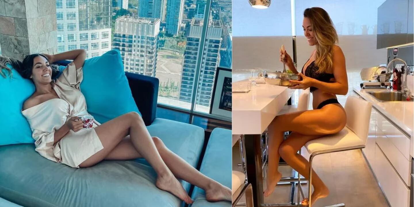 La modelo vive un piso 43 con su esposo e hija y tiene un decorado que es una maravilla.