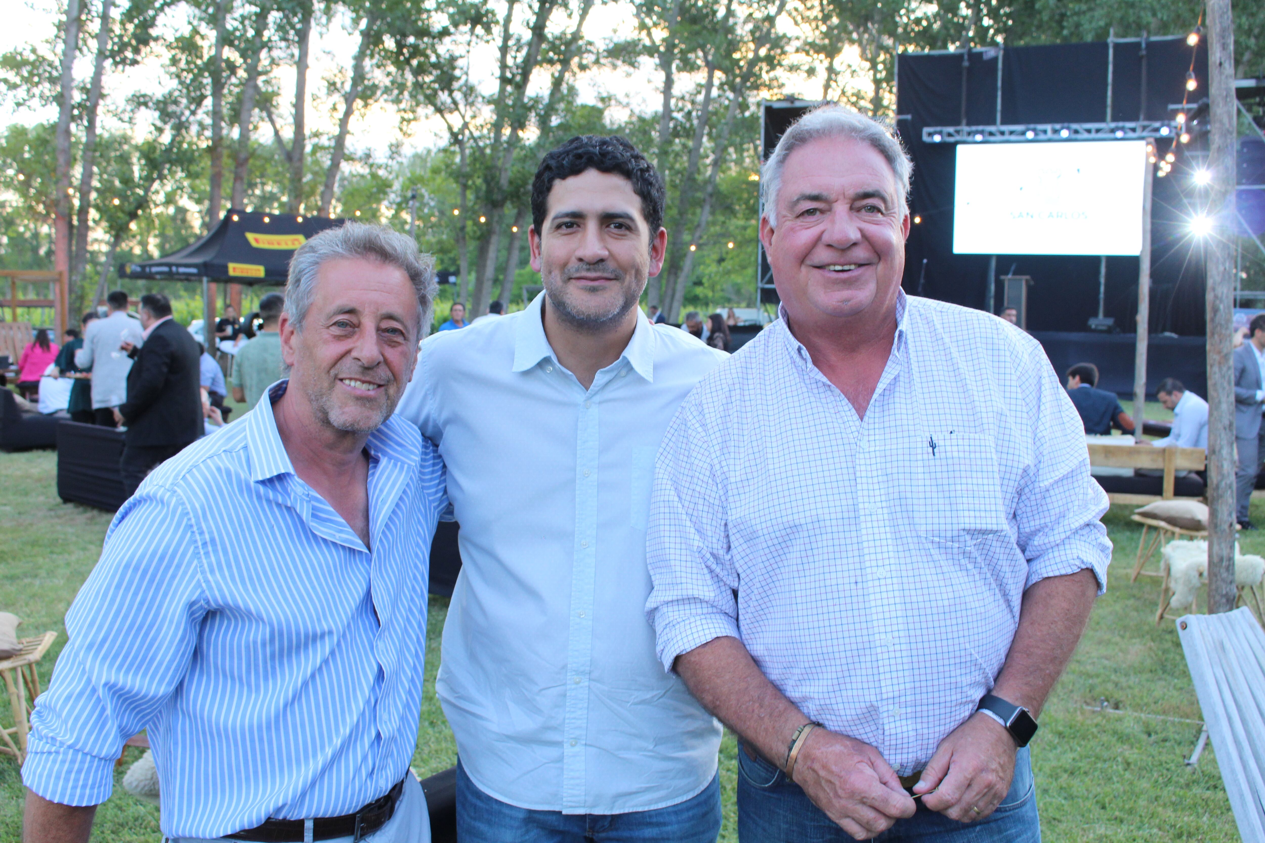 Carlos Nallib, David Aliaga y Marcelo Goldsack. Foto: Gentileza.