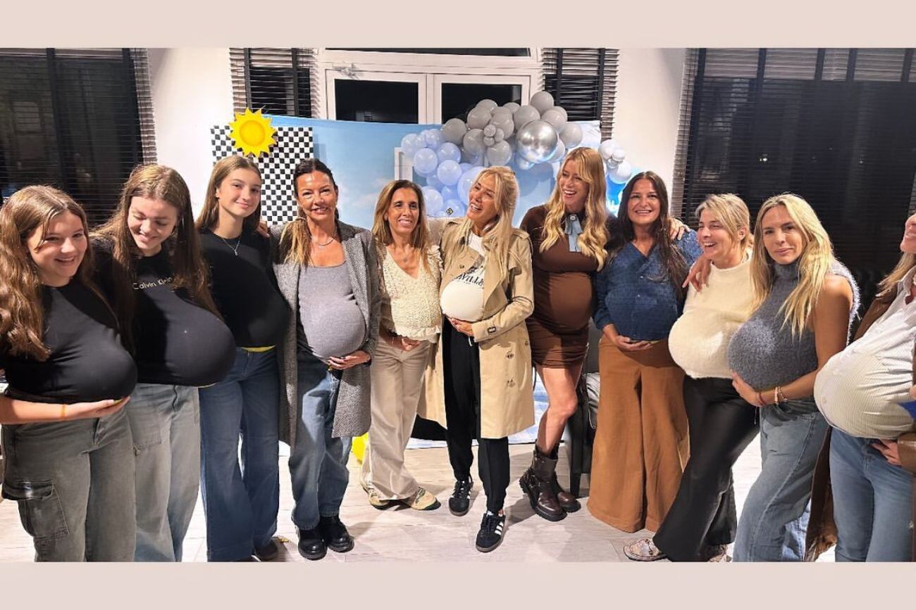 El íntimo baby shower de Nicole Neumann. Gentileza Instagram.