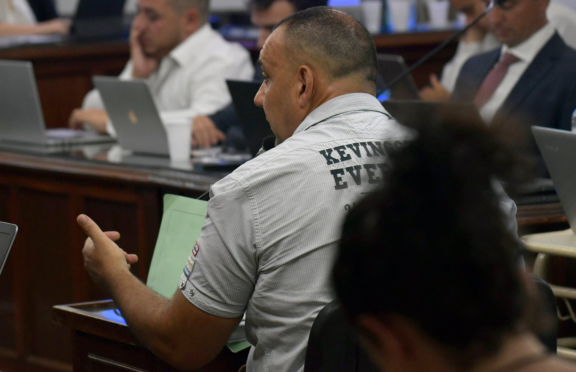 Juico contra el exjuez federal Walter Bento acusado como líder de una asociación ilícita. El excomisario Gabriel Moschetti amplía su declaración indagatoria 
Foto: Orlando Pelichotti