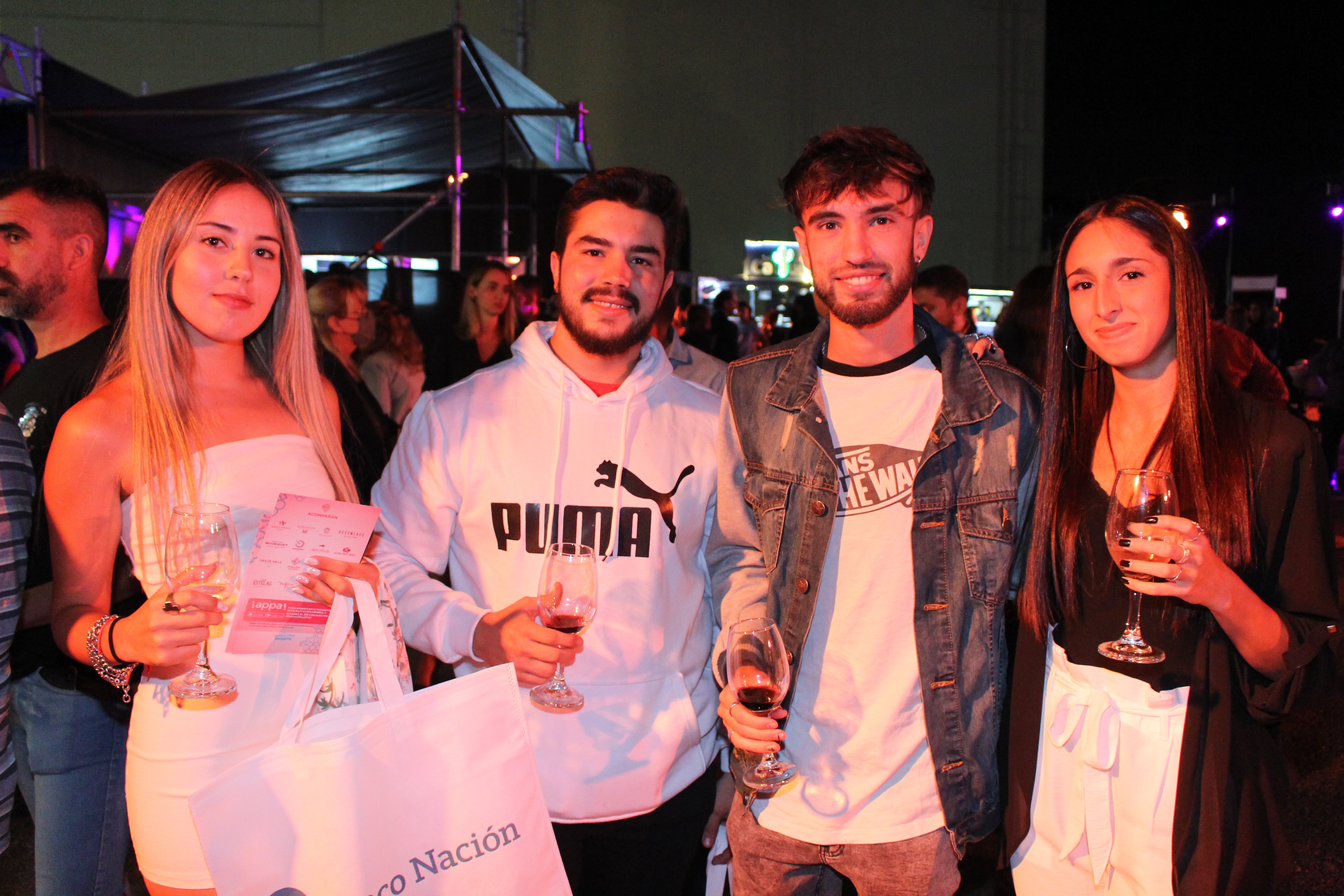 Sami Yerden, Matías Salomón, Marcos Bonfante y Valentina Pereira.