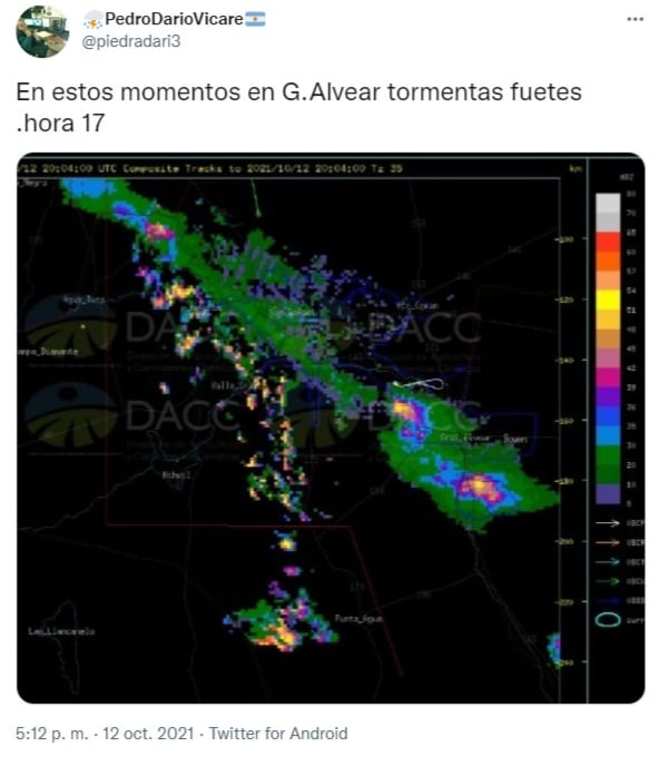 Tanto Defensa Civil, como el SMN y Contingencias Climáticas anuncian lluvias para esta noche.