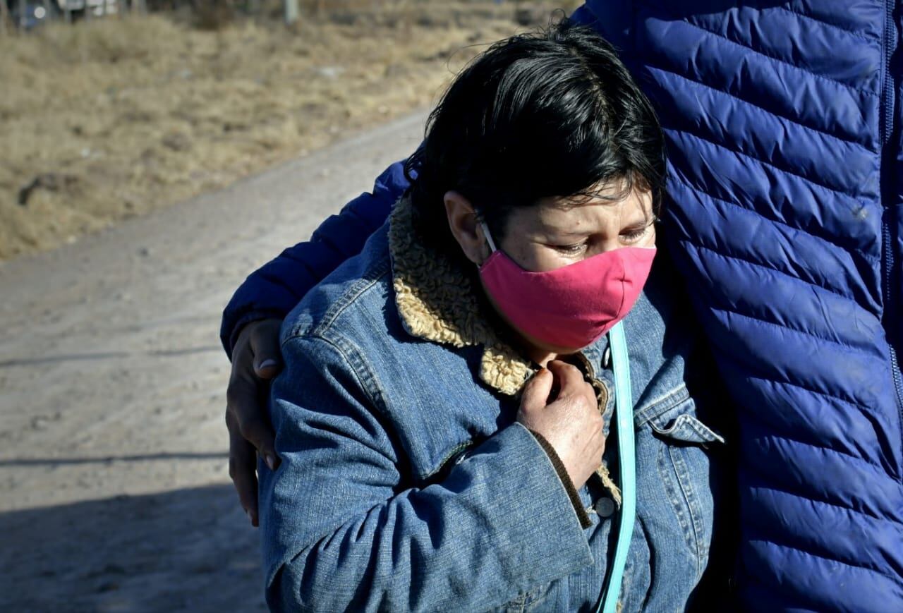 Rosalba Nieve, la mamá de Lucía Fernández, la chica asesinada en Maipú. Foto: Orlando Pelichotti 