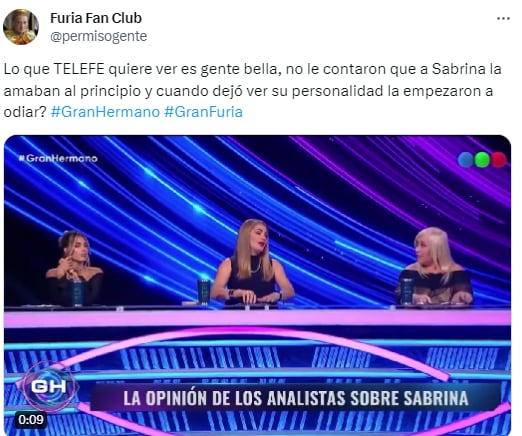 Eliana Guercio fue duramente criticada en las redes por sus dichos en Gran Hermano